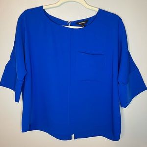 express royal blue shirt